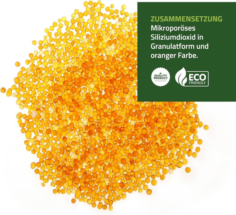 GROWMANIA.ES Szilika gél narancssárga 1 kg | Nedvességabszorbens újrahasználható