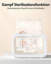 Încălzitor și sterilizator rapid de biberoane 8 în 1 GROWNSY cu afișaj LCD, control al temperaturii și funcție de decongelare, verde 3