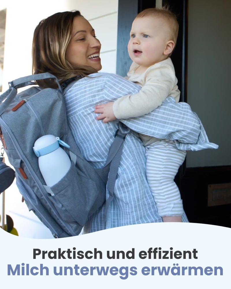 GROWNSY Hordozható Cumisüveg Melegítő Anyatej és Tápszer Számára, 10000 mAh Akkumulátor, Gyors Felmelegítés, 600ml Dupla Kapacitás
