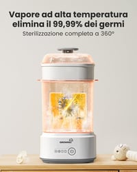 Sterilizator electric compact cu aburi GROWNSY cu funcție de uscare pentru biberoane, suzete și piese de pompă de sân 2