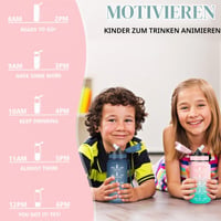 Detská fľaša Grsta 500 ml so slamkou, vhodná aj na sýtené nápoje, nepriepustná, s motivačným nápisom, do školy a na kempovanie 6