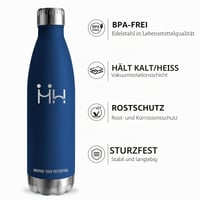 Nerezová fľaša na vodu Grsta 500 ml so slamkou, bez BPA, nepriepustná, dvojstenná vákuovo izolovaná kovová fľaša do školy, na cestovanie, ir 2