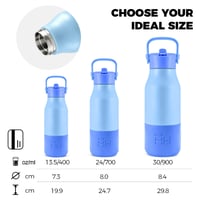 Grsta Rozsdamentes Acél Kulacs 900 ml Szívószállal, BPA-mentes Termosz Palack Kempingezéshez 5