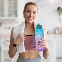 Grsta sportska boca za vodu 1,5 litara, nepropusna, s vremenskom oznakom i filterom, za gazirana pića, fitness, teretanu, putovanja 6
