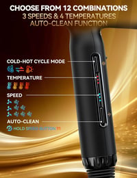 GRT PRO 2200W Ionos Hajszárító 110000 RPM, Diffúzorral, 3 Sebesség, 4 Hőfok 6