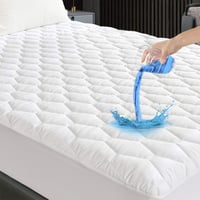 GRT Vízhatlan Matracvédő 90x190 cm Légáteresztő Steppelt Matrachtakaró Fehér - 90 × 190 cm, Waterproof 1