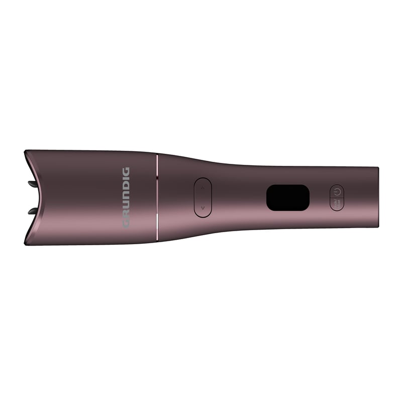 Ondulator automat Grundig EasyCurl HS 6230 – Mov, Fără fir, Înveliș ceramic, LCD, 3 trepte de temperatură, Bucle mari și mici