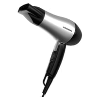 Uscător de păr de voiaj Grundig HD 2200, 1200W, mâner pliabil, 2 trepte de temperatură, utilizare universală, argintiu/negru 3