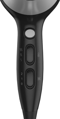 Uscător de păr ionic Grundig HD 6080 B cu difuzor, 2200 W, 3 trepte de temperatură, 2 trepte de viteză, Negru/Argintiu 4