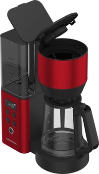 Cafetieră cu filtru Grundig KM 8440 - 1,25 litri, 12 cești, 1000W, temporizator, funcție de menținere la cald, sistem anti-picurare, roșu 6