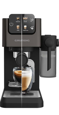 Pákové espresso Grundig KSM 5330 – 1628 W, 15 bar, tmavý nerez, 300 ml nádržka na mlieko, 1,1 l nádržka na vodu, dotykový displej, BrewSense, espresso a cappuccino 7