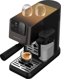 Pákové espresso Grundig KSM 5330 – 1628 W, 15 bar, tmavý nerez, 300 ml nádržka na mlieko, 1,1 l nádržka na vodu, dotykový displej, BrewSense, espresso a cappuccino 5
