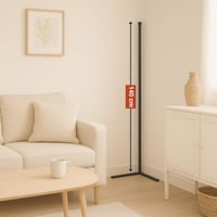 Rohová LED stojacia lampa Grundig – s hudobným režimom a diaľkovým ovládaním – 140 cm – viacfarebná RGB 2