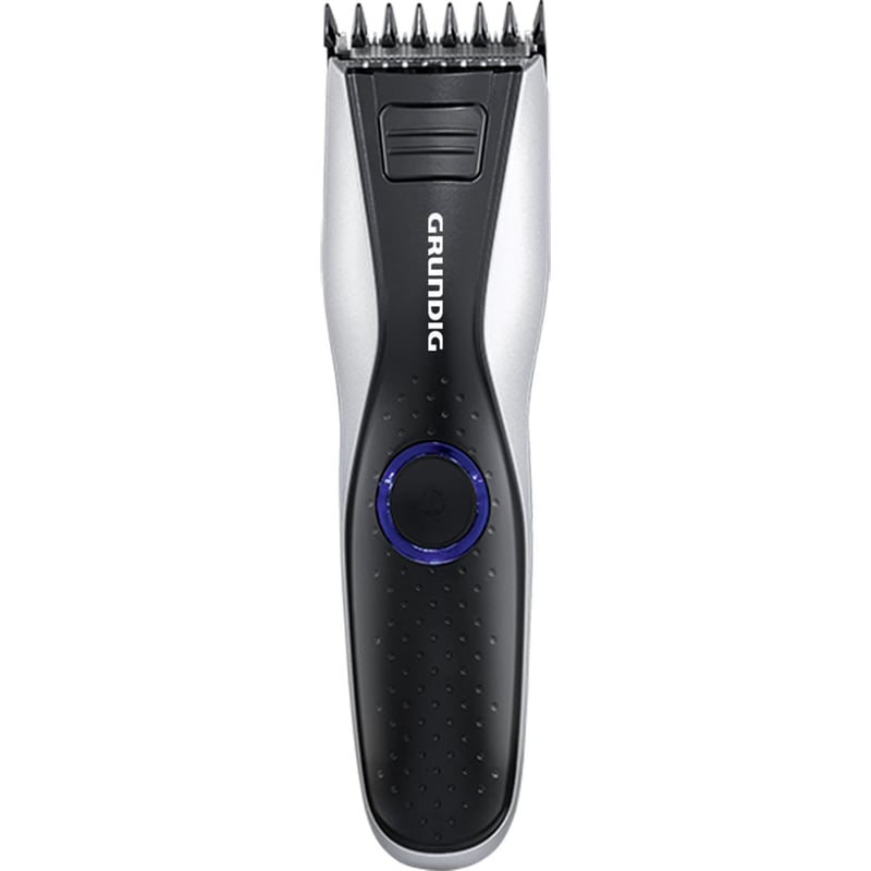 Mașină de tuns păr și barbă Grundig MC6840, fără fir/cu fir, LED, negru/argintiu, lungime de tăiere 30 mm