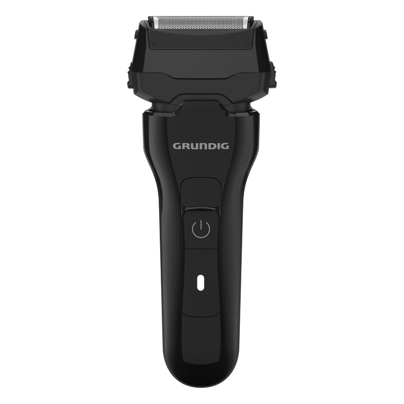 Aparat de ras pentru bărbați Grundig MS 6330 – autonomie de 60 de minute, trimmer pentru păr lung retractabil, sistem cu 3 lame, negru