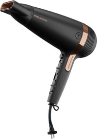 Grundig Naturashine HD 7081 sušilo za kosu 2100W s ionskom funkcijom, uvlačivim kabelom, keramikom, makadamija i kokosovim uljem, crno/ružičasto zlatno 2