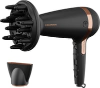 Grundig Naturashine HD 7081 sušilo za kosu 2100W s ionskom funkcijom, uvlačivim kabelom, keramikom, makadamija i kokosovim uljem, crno/ružičasto zlatno 4