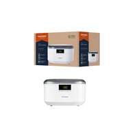 Aparat de curățare cu ultrasunete Grundig UC 6620 cu temporizator, rezervor de 500 ml, 50 W, tehnologie cu undă dublă, suport pentru ceas încorporat, alb 1