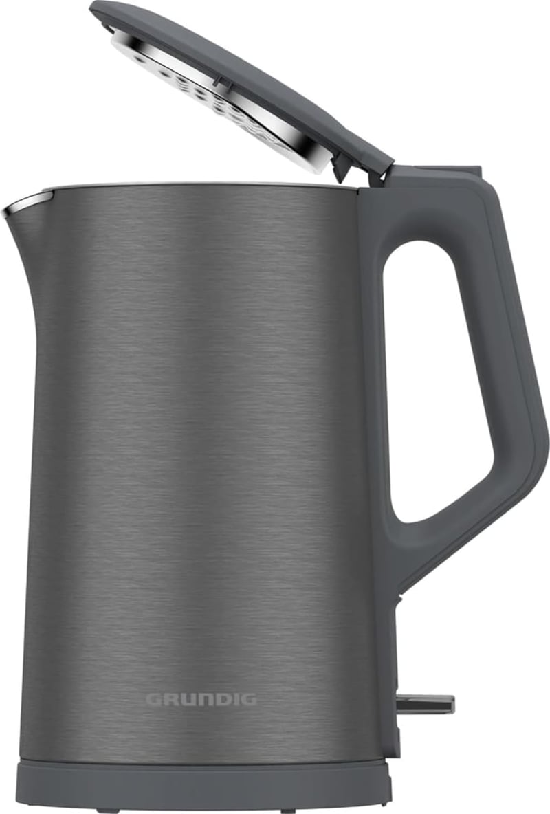 Grundig WK 7340 Vízforraló 1,5L Rozsdamentes Acél Dupla Falú Hűtőfal