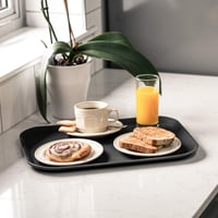 Tavă antiderapantă Grunwerg Tuffgrip Super Plastic, 40 x 30 cm, neagră, formă dreptunghiulară, tavă de servire pentru masă 3
