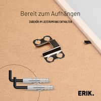 Fotorámik Grupo Erik Alesund 40x50 cm, bukové MDF drevo, nástenný rám na fotky a diplomy, hnedý, bytová dekorácia 8