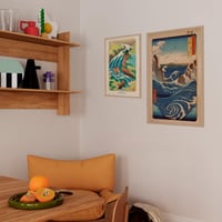 Fotorámik Grupo Erik Alesund 40x50 cm, bukové MDF drevo, nástenný rám na fotky a diplomy, hnedý, bytová dekorácia 2