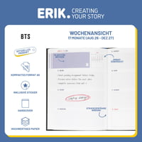 Agenda școlară Grupo Erik BTS 2026-2027, format A5, merch 2