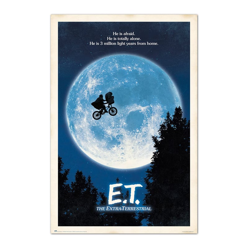 Poster decorativ Grupo Erik E.T. Extraterestrul, licență oficială, decor pentru perete de living sau dormitor, 61 x 91 cm