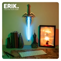 LED nočná lampa Pán prsteňov Grupo Erik – Zlaté náladové osvetlenie, stolová dekorácia pre deti aj dospelých 2