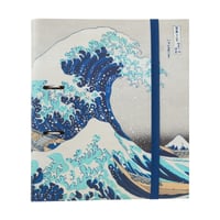Dosar cu inele A4 Grupo Erik Hokusai Valul din Kanagawa, 2 inele - Mapă școlară cu copertă cartonată 1