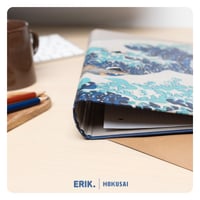 Dosar cu inele A4 Grupo Erik Hokusai Valul din Kanagawa, 2 inele - Mapă școlară cu copertă cartonată 6