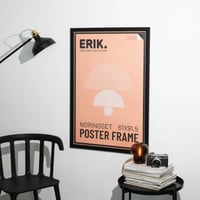Grupo Erik Rám na obrazy 91,5 x 61 cm, čierny MDF drevený rám na plagáty a puzzle, prémiová dekorácia na stenu 5
