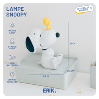LED lampa Grupo Erik Peanuts Snoopy figúrka – náladové osvetlenie, stolová dekorácia, nočná lampa pre deti aj dospelých – žltá – oficiálna licencia 7
