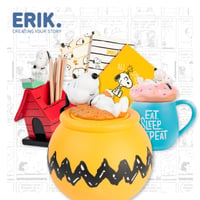 LED lampa Grupo Erik Peanuts Snoopy figúrka – náladové osvetlenie, stolová dekorácia, nočná lampa pre deti aj dospelých – žltá – oficiálna licencia 8