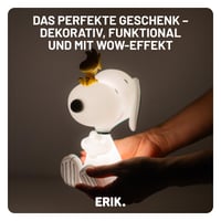 LED lampa Grupo Erik Peanuts Snoopy figúrka – náladové osvetlenie, stolová dekorácia, nočná lampa pre deti aj dospelých – žltá – oficiálna licencia 6