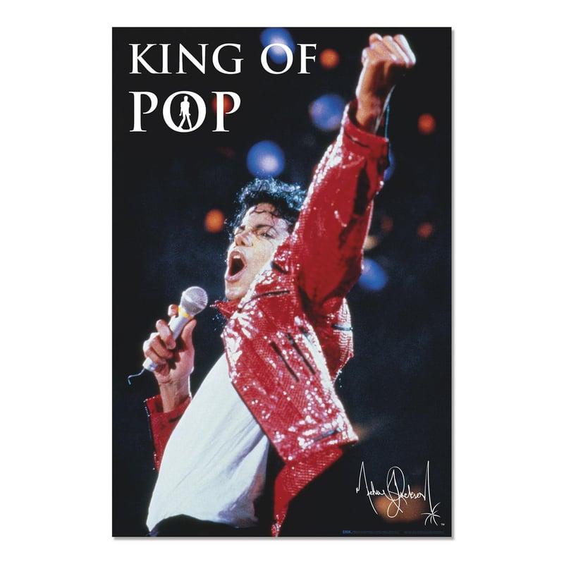 Grupo Erik Michael Jackson King of Pop plakát - Dekoratív falikép nappaliba vagy hálószobába - 61 x 91 cm - Hivatalos licenc