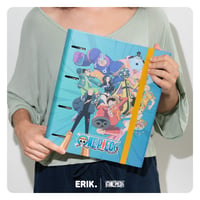 Prémiový šanón so 4 krúžkami Grupo Erik One Piece formátu A4 – Luffy a – Zadná strana je lepkavá a pokrčená (stav: pozri 2. obrázok) 7