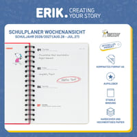 Školský diár a plánovač Grupo Erik Peanuts Snoopy na školský rok 2026 – 2027 2