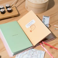 Jurnal de călătorie din trei piese Grupo Erik Pusheen Cat – Idee de cadou Kawaii, caiet și jurnal într-unul singur 6