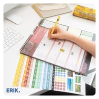 Nástenný kalendár Grupo Erik Van Gogh 2026 – 16-mesačný rodinný plánovač 2025 – 2026 – Oficiálny licencovaný produkt – Žltý 6