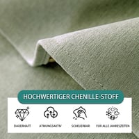 Husă de canapea din chenille GRUYWC, protecție antiderapantă pentru canapea, pentru câini și pisici, 1/2/3/4 locuri, pentru canapea de colț în formă de U și L 3