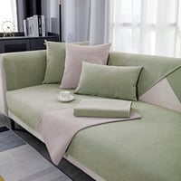 Husă de canapea din chenille GRUYWC, protecție antiderapantă pentru canapea, pentru câini și pisici, 1/2/3/4 locuri, pentru canapea de colț în formă de U și L 1