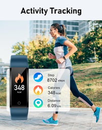 GRV S1A lépésszámláló fitnesz karóra Bluetooth nélkül - kék 4