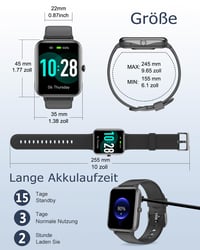 Unisex inteligentné hodinky GRV s funkciou telefonovania, meračom tepu, SpO2, krokomerom, monitorom spánku, viacerými športovými režimami, pre iOS a Android 8