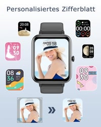 Unisex inteligentné hodinky GRV s funkciou telefonovania, meračom tepu, SpO2, krokomerom, monitorom spánku, viacerými športovými režimami, pre iOS a Android 6