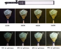 GSKAIWEN 2 db dimmelhető LED videólámpa készlet állvánnyal és hordtáskával, 376 LED, 3200-5500K, CRI 96 felett, kamera YouTube fotó 8
