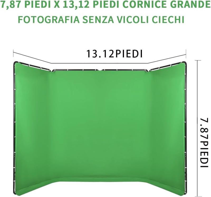 GSKAIWEN Zöld Háttér Állvánnyal Videó Fotózáshoz Streaming Stúdióhoz