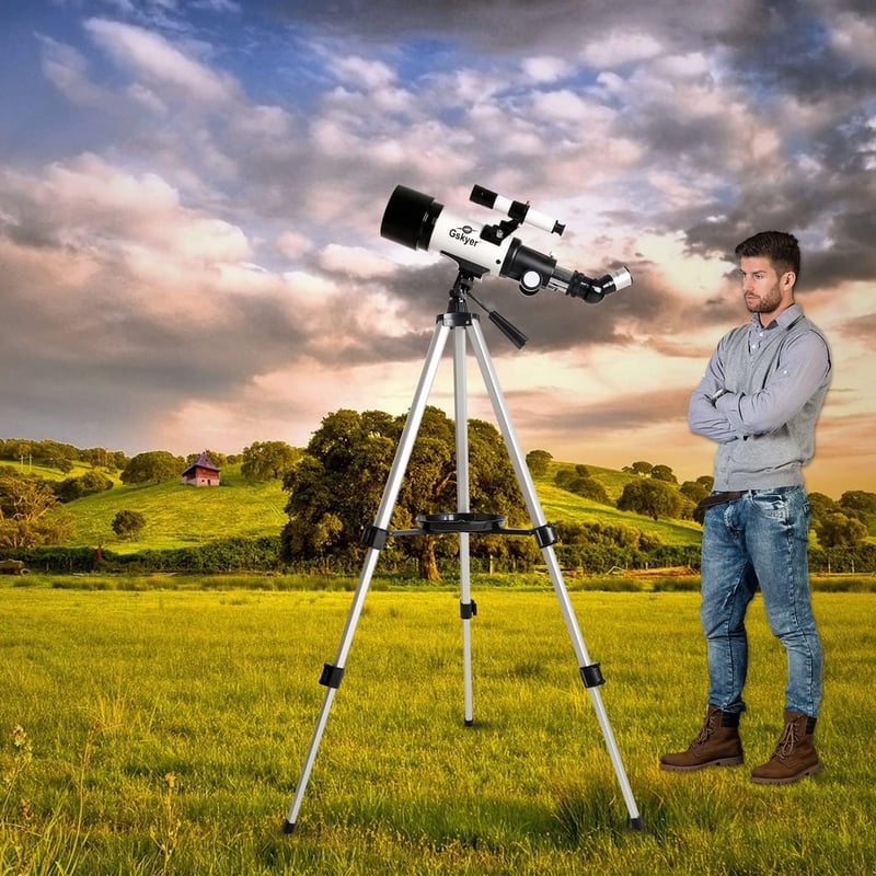 Gskyer 70 mm nyílású 400 AZ állványos refraktor távcső gyerekeknek kezdőknek és felnőtteknek utazáshoz D-70400