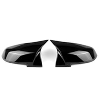 GSRECY Lesklé čierne kryty spätných zrkadiel kompatibilné s BMW F20 F21 F30 F36 X1 E84 - M4 štýl, sada pre exteriérový tuning auta (2 ks) 1