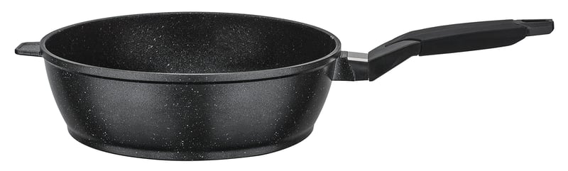 GSW 457286 Titanium Granit FerroTherm panvica 28 cm čierna panvica s nepriľnavým granitovým povrchom a dnom z liatiny